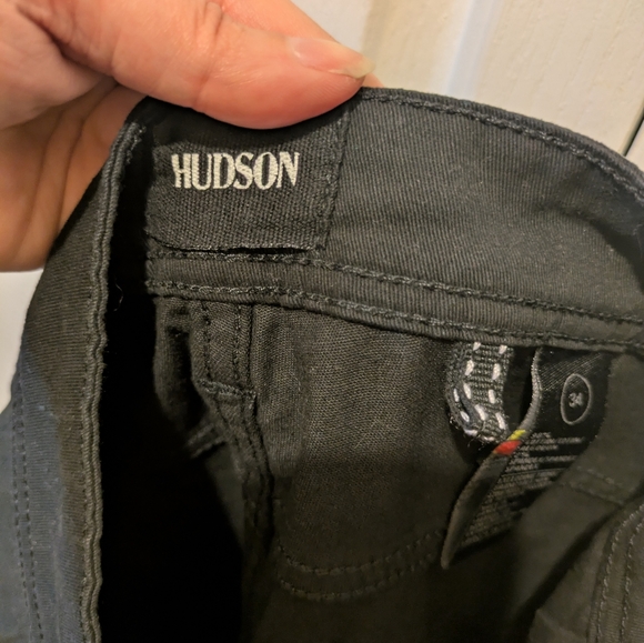 Hudson Jeans Patricio Pants Slouch Skinny Jet Black Zippers Moto Grunge EUC! - Picture 15 of 15